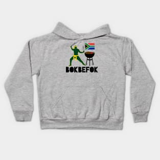 Bokbefok Braai Ninja Bok Rugby Supporter Kids Hoodie